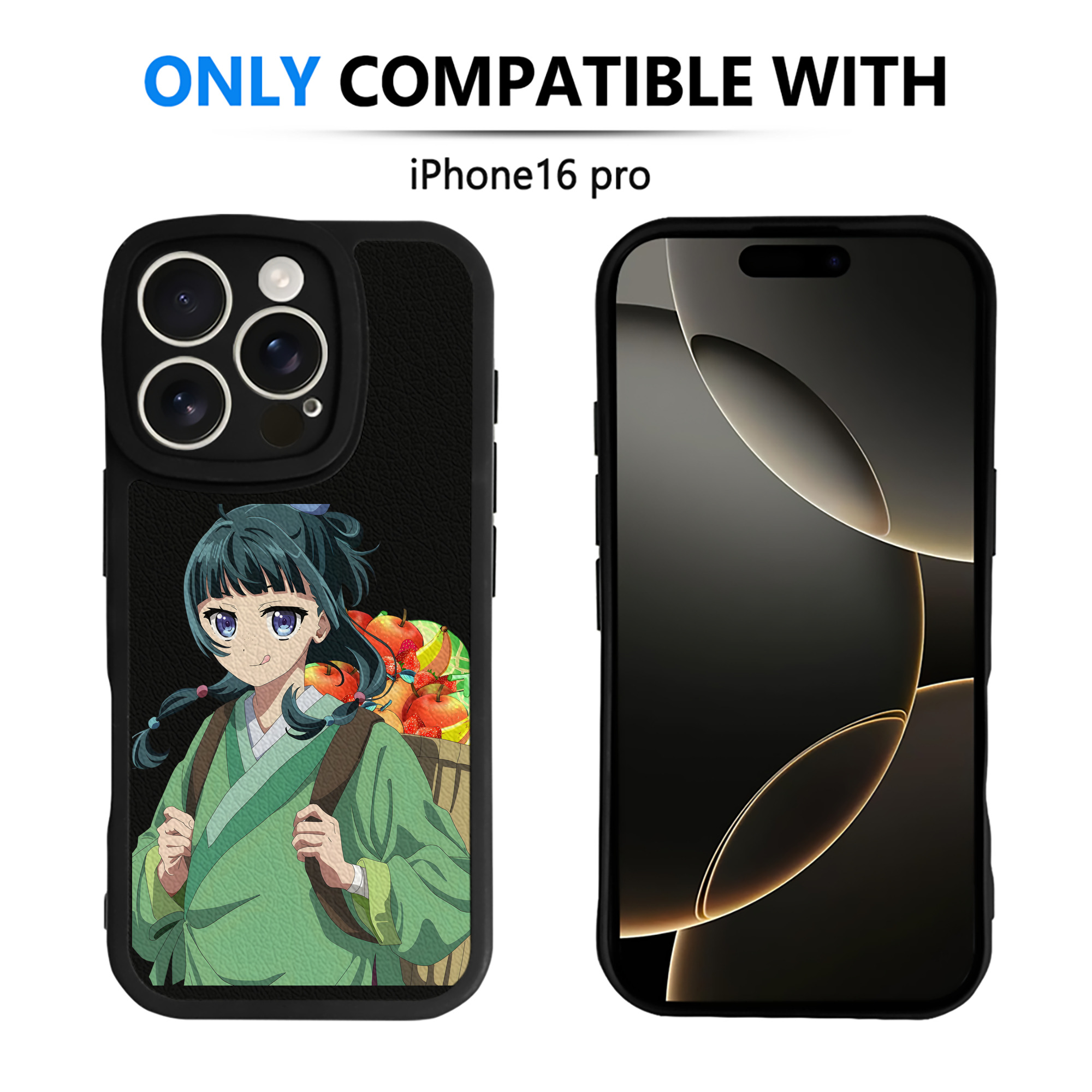 薬屋のひとりごと The Apothecary Diaries 【iPhone 16シリーズ対応】シリコンスマホケース（レザー調） 材質：シリコン